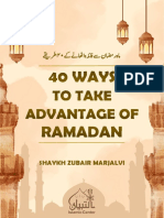40 Ways To Take Advantage of Ramadan