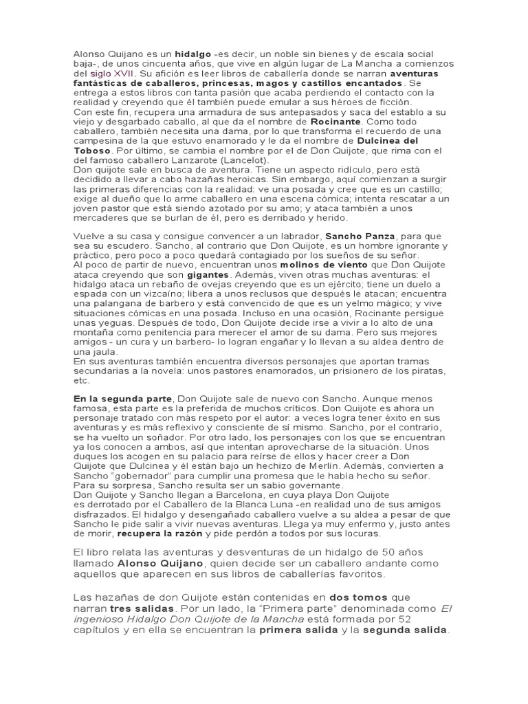Alonso Quijano PDF