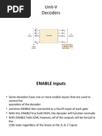 Unit V - Decoders To Adders