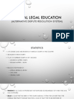 Clinical Legal Education: (Alternative Dispute Resolution System)