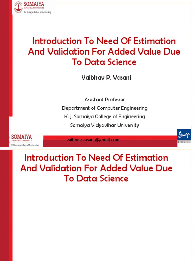 1.4 Intro to need of estimation and validation.pdf | PDF | Variance