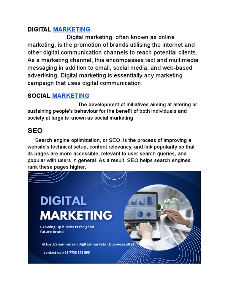 Digital Marketing Strategies Overview | PDF | Business