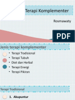 Jenis Terapi Komplementer