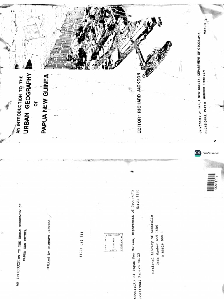 The Urban Geography of PNG PDF PDF