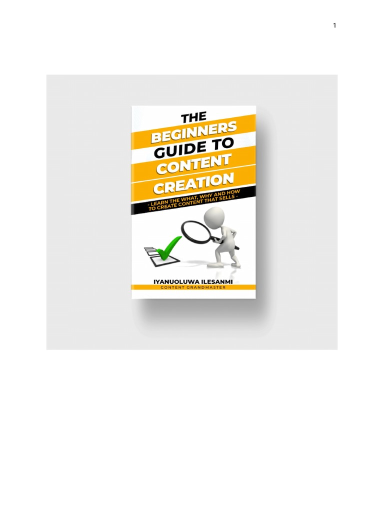 Beginner's Guide to Content Creation | PDF