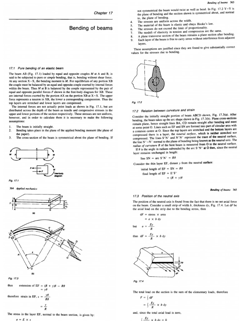 Bending in Beams PDF | PDF