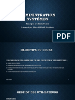 Administration Systèmes - Gestion Des Utilisateurs PDF