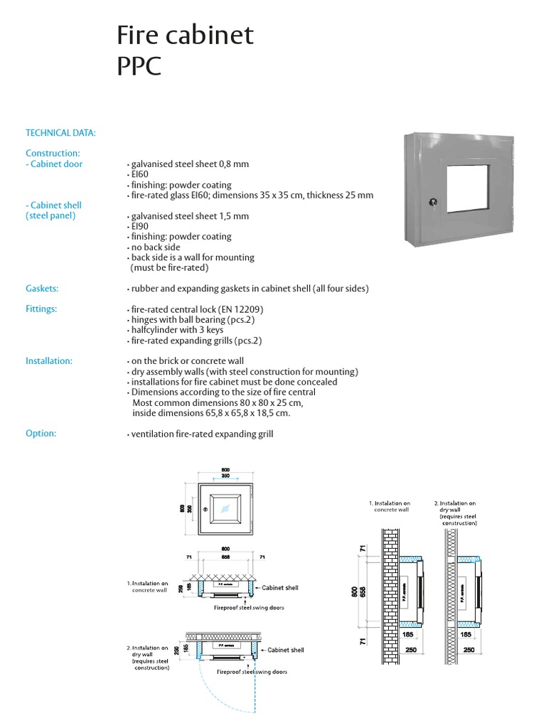 Fire Cabinet PPC | PDF | Home & Garden