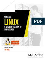 Temario Del Curso de Linux y Servidores