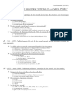 Un Ou Des Tiers Mondes Depuis Les Années 1950 PDF