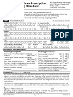 Medicare Prescription Drug Claim Form