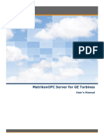 MatrikonOPC Server For GE Turbines User Manual PDF