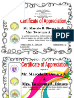 Parents Certificates