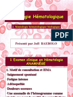 Expose Hemato Par Joel Baebolo Semiologie Hematologique