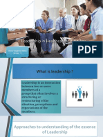 Topic 21 - Leadership in Healthcare Institutions