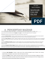 Kuliah Minggu 1 Fiqh Muqarin Mazhab Dalam Islam PDF