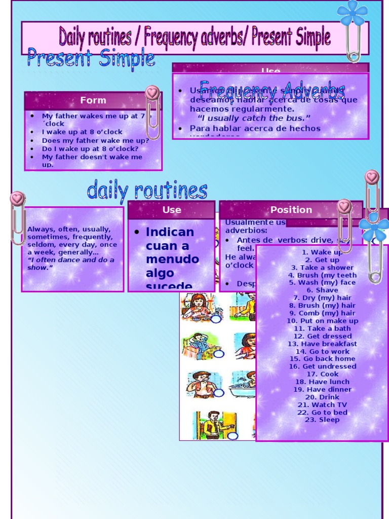 Daily Routines 2009 | PDF | Linguistic Morphology | Syntax