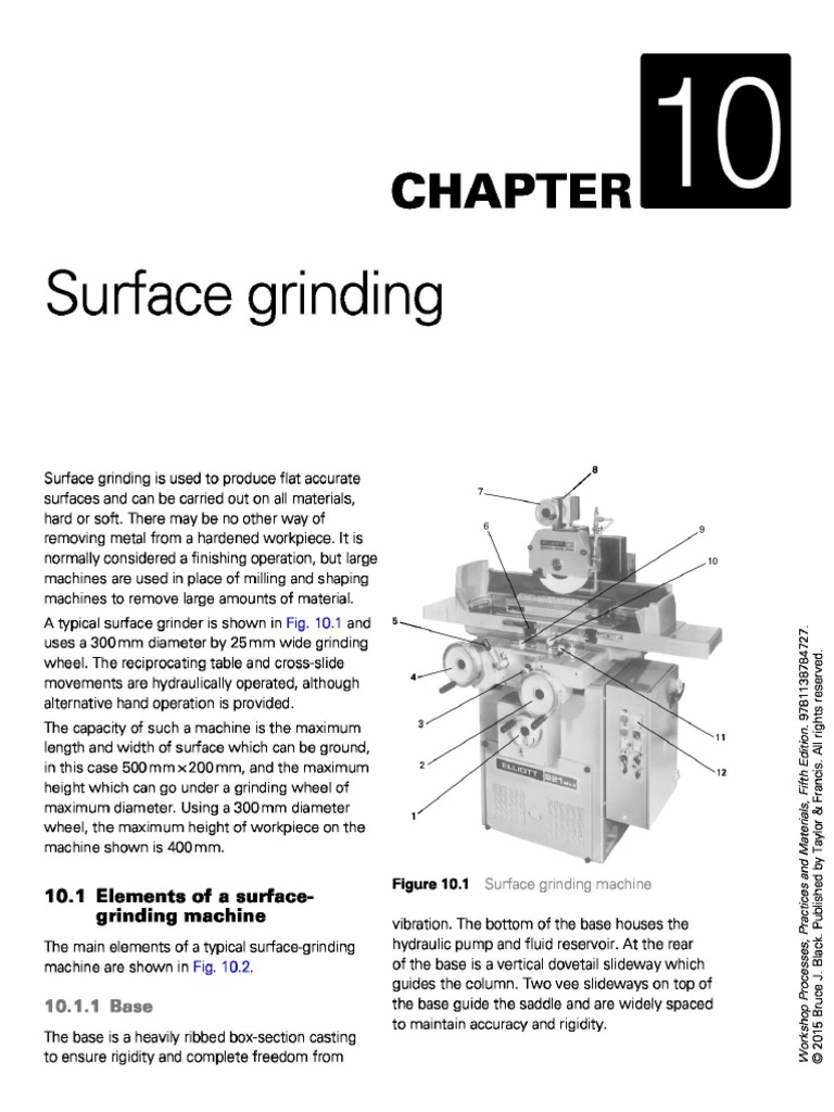 Chapter 10 Surface Grinding PDF