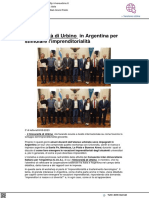 Da Uniurb All'argentina Per Insegnare L'imprenditorialità - Vivere Urbino - It, 3 Maggio 2023