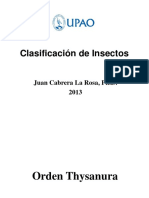 Clasificación de Insectos PDF