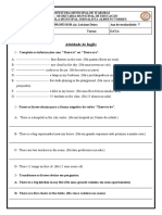 Atividade de Inglês 7º Ano PDF