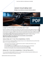 How To Program A BMW Key Fob - BMW Digital Key - Rallye BMW PDF
