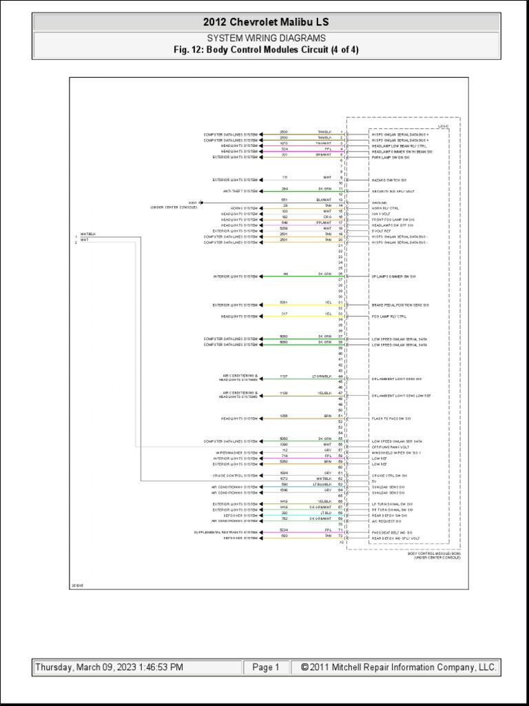 Body Control Modules-03-01 PDF | PDF