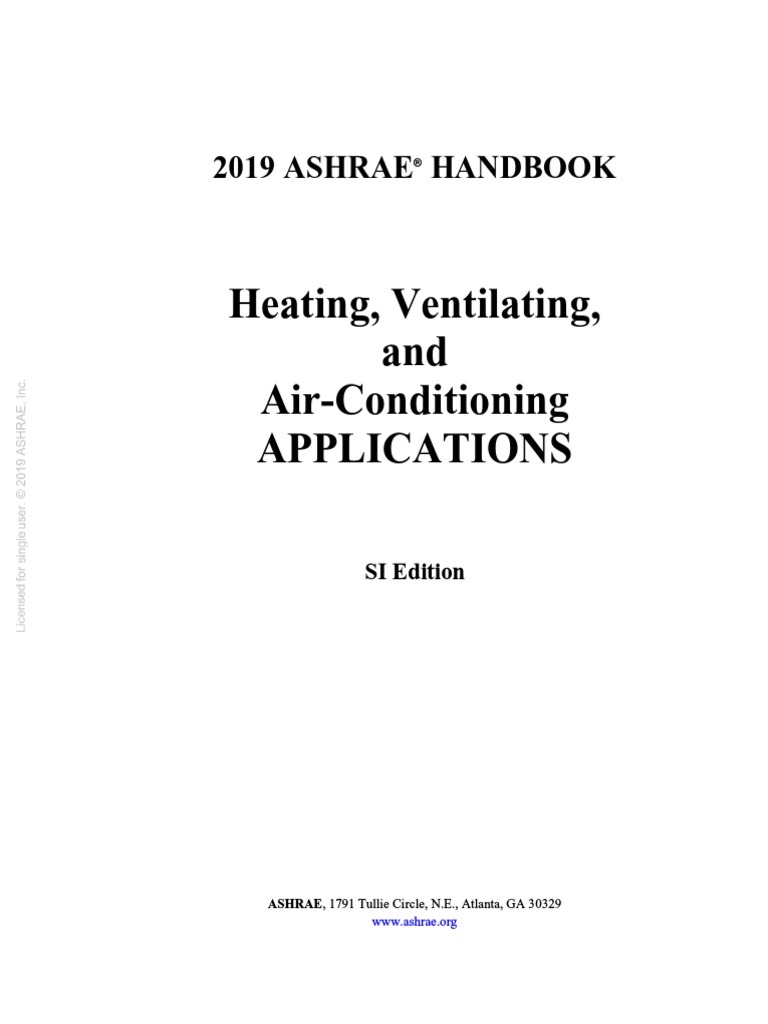 2019 ASHRAE Handbook HVAC Applications SIChapter 6Ahu PDF PDF