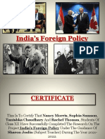 Foreign Policy of India PDF