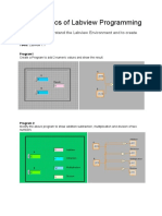 LAB 1 Basics of Labview Programming