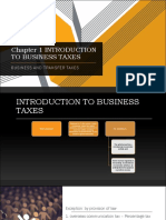 Introduction To Business Taxes 2022