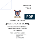 Introduction To Computers & Window January Exam 2022 PDF