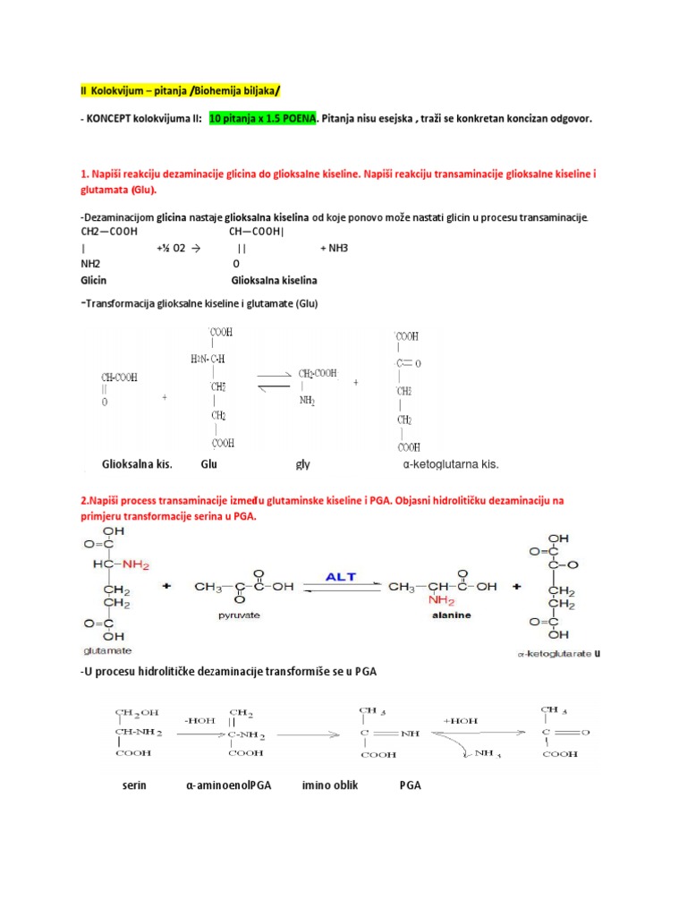 ZAVRŠNI Biohemija | PDF
