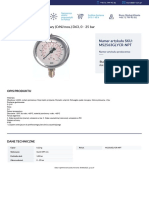 Manometry Glicerynowe d63 Klasa 16 Manometr Glicerynowy Pionowy Crnimos d63 0 25 Bar PDF