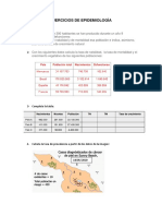 Ejercicios de Epidemiología PDF