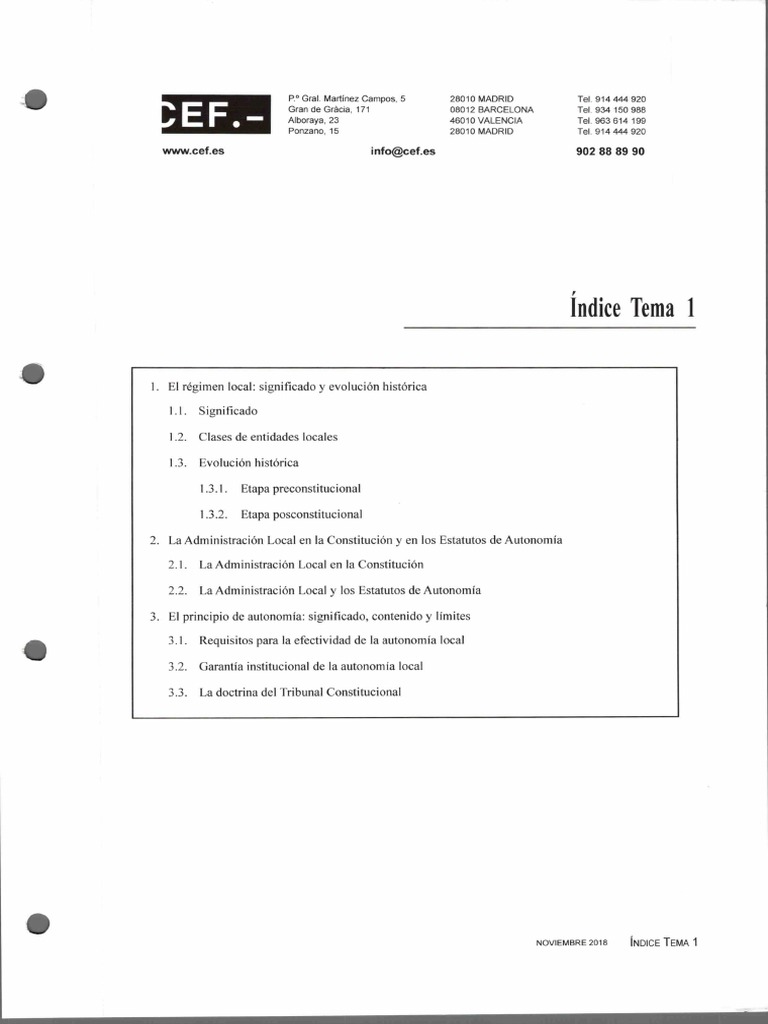 Tema El Regimen Local Signaficado y Evolucion Historica PDF | PDF