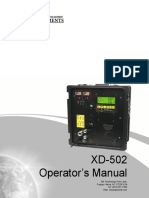 XD 502 Operators Manual Short Form v2.2 8.9.19 Print Format PDF