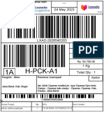 H-PCK-A1 1A: Pengirim: 88ols Penerima: Kusmayadi