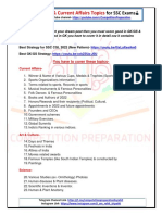 IMP GK GS TOPICS FOR SSC Exams PDF