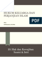 Hukum Keluarga Dan Perjanjian Islam: Oleh: DR - Muhaimin, S.H.,M.KN