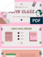 Pink Green Bright Aesthetic Playful Math Class Presentation PDF