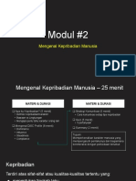 Modul #2 Mengenal Kepribadian Manusia - 1