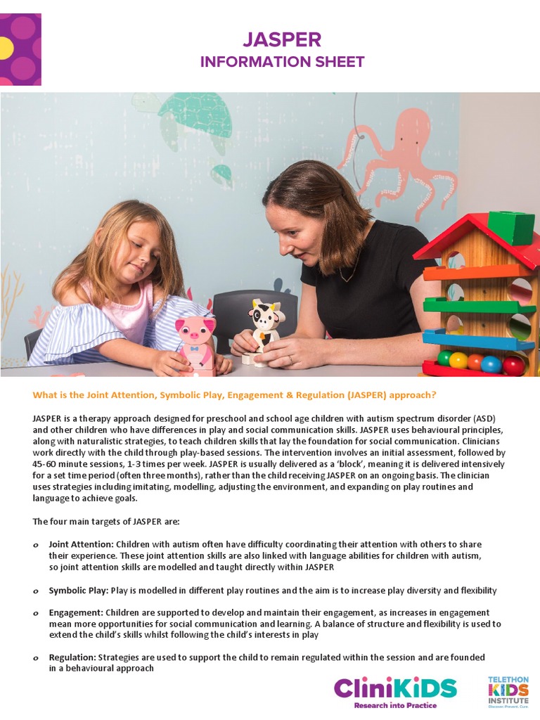 Jasper Information Sheet May 2022 PDF | PDF | Autism Spectrum