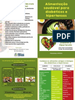 Hipertensao e Diabetes Hiperdia Folder Nutricao
