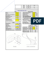 Design of Spiral Stair Excel Sheet