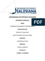 Procesos Productivos de Empresas Nacionales e Internacionales