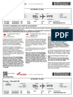 Scan boarding pass Airsewa DEL to HYD