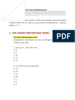 Soal Psikotes Dan Pembahasannya 1. TES LOGIKA ARITMATIKA (SERI) - PDF Free Download PDF