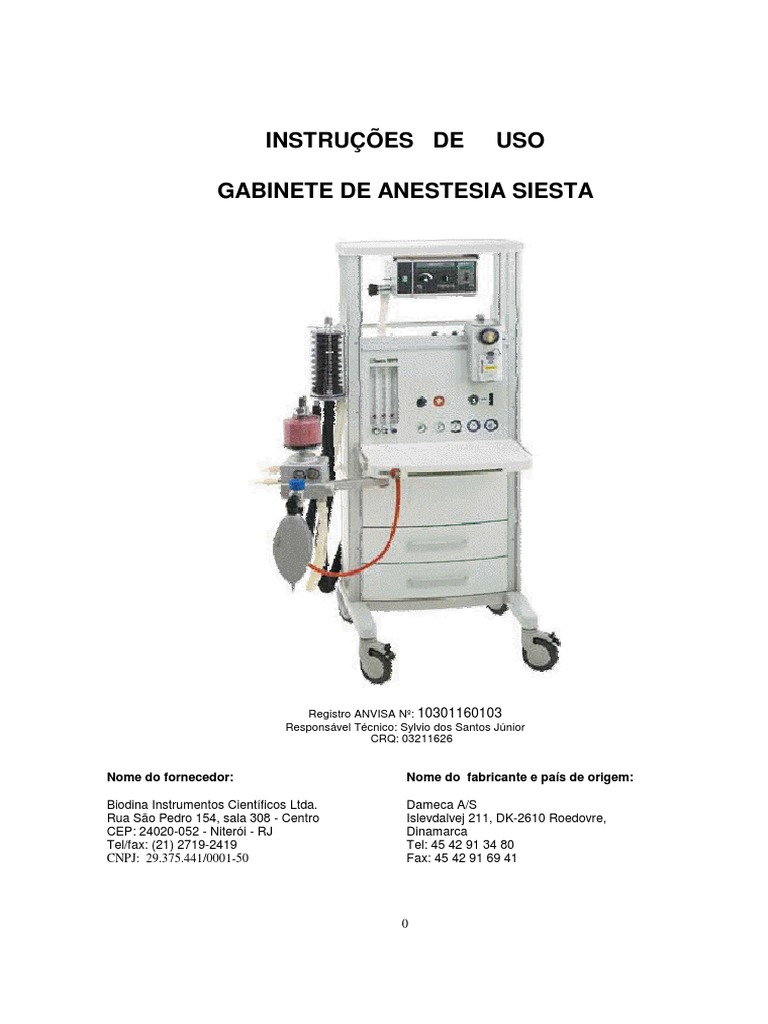 DAMECA - Siesta - Instrução De Uso.Pdf | PDF