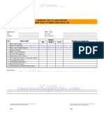 Hand Tools of Inspection Checklist